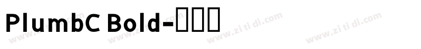 PlumbC Bold字体转换